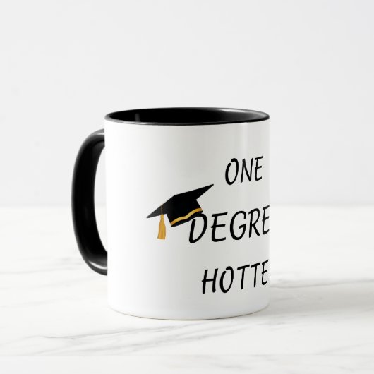 “One Degree Hotter Funny Coffee Mug” マグカップ (正面左)