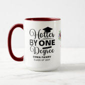 One Degree Hotter Script Photo Graduation マグカップ (左)