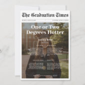 One Degrees Hotter 2025卒業新聞写真 招待状 (正面)