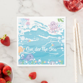 One-der The Sea First Birthday Party Napkiins スタンダードランチョンナプキン