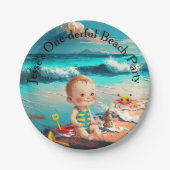 One-derful, first birthday ペーパープレート (正面)