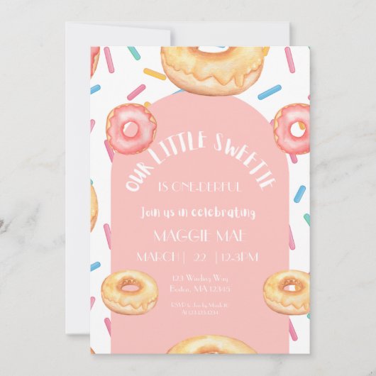 One-derful First Birthday Invitation 招待状 (正面)