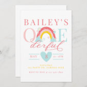 ONE derful, First birthday, Rainbow, ONE，虹 招待状 (正面/裏面)