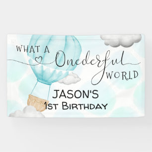 ONE derful World Hot Air Balloon 1st Birthday 横断幕