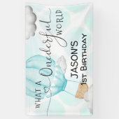 ONE derful World Hot Air Balloon 1st Birthday 横断幕 (縦)