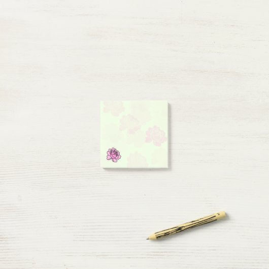 One Detail Peony Post it Notes ポストイット (デスク上)