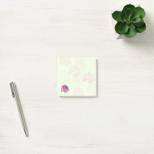 One Detail Peony Post it Notes ポストイット (オフィス)