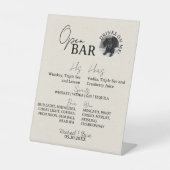 One Dog Photo Wedding His and Hers Drink Open Bar 台座サイン (正面)