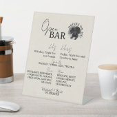 One Dog Photo Wedding His and Hers Drink Open Bar 台座サイン (インサイチュ)