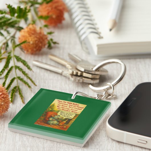 One Drunken' Mouse – Christmas Card Chaos キーホルダー (正面右)