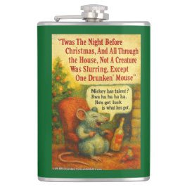One Drunken' Mouse – Christmas Card Chaos フラスク