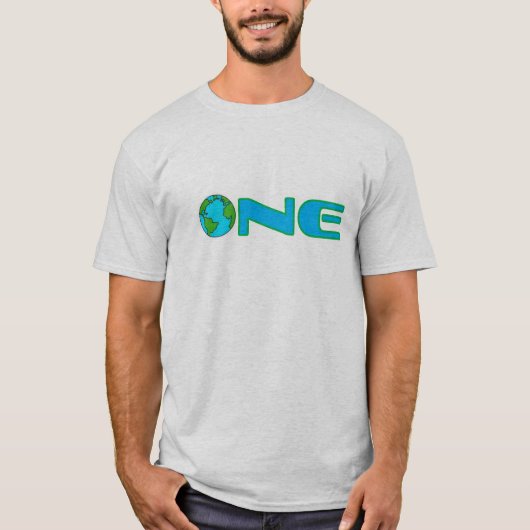 ONE Earthの男性用Tシャツ Tシャツ (正面)