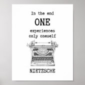 One Experiences only Self引用文（ニーチェ） ポスター (正面)
