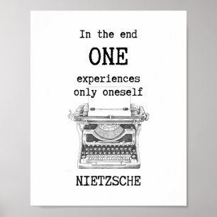 One Experiences only Self引用文(ニーチェ) ポスター