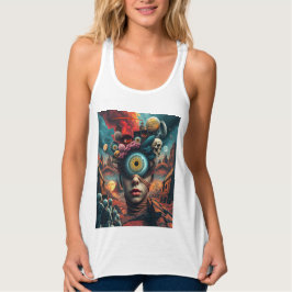One-Eyed Dreamer: Surrealist Art T-Shirt タンクトップ