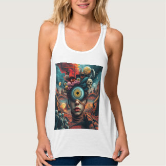 One-Eyed Dreamer: Surrealist Art T-Shirt タンクトップ