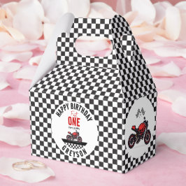 One Fast Race Motorcycle Boy 1st Birthday Party フェイバーボックス