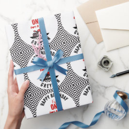 One Fast Race Motorcycle Boy 1st Birthday Party ラッピングペーパー