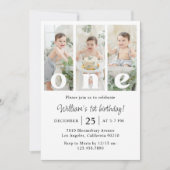 ONE First Birthday Partyの写真 招待状 (正面)