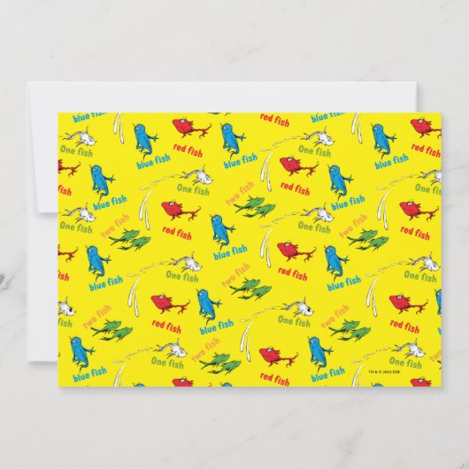 One Fish Two Fish – キッズフォト誕生日 招待状 (裏面)