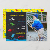 One Fish Two Fish – キッズフォト誕生日 招待状 (正面/裏面)