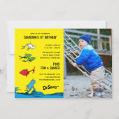 One Fish Two Fish – キッズフォト誕生日 招待状 (正面)