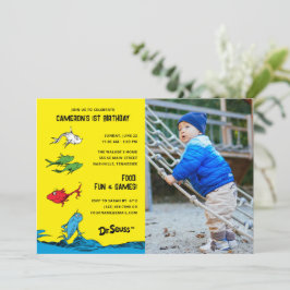 One Fish Two Fish – キッズフォト誕生日 招待状