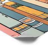 One For The Books 1st Birthday Welcome Sign ポスター (角)