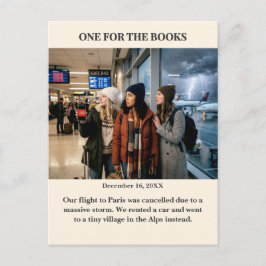 One for the Books Custom Photo Postcard ポストカード