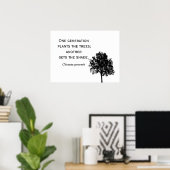 One Generatin Plants the Tree **** ポスター (ホームオフィス)