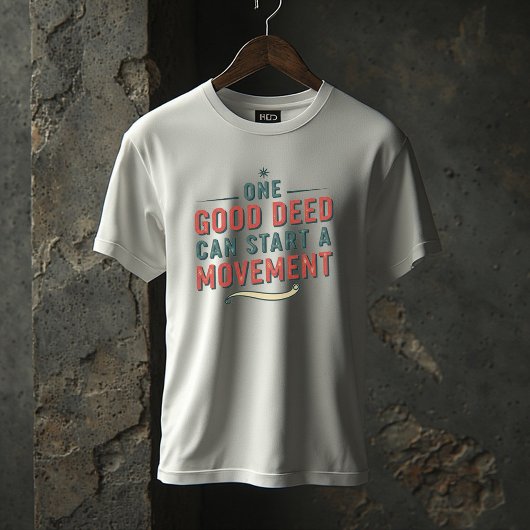 One Good Deed Can Start a Movement – Inspirational Tシャツ