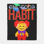 One Good Habit フリースブランケット (正面)