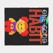 One Good Habit フリースブランケット (正面(横))