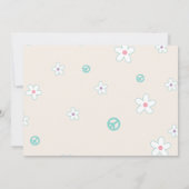 One Groovy Dudeレトロ男の子1st誕生日パーティー写真 招待状 (裏面)