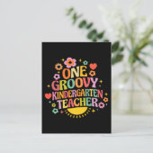 One groovy kindergarten teacher ポストカード (スタンド正面)