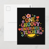 One groovy kindergarten teacher ポストカード (正面/裏面)