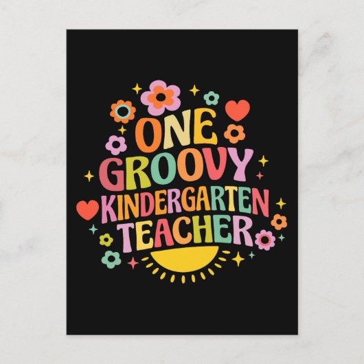 One groovy kindergarten teacher ポストカード (正面)