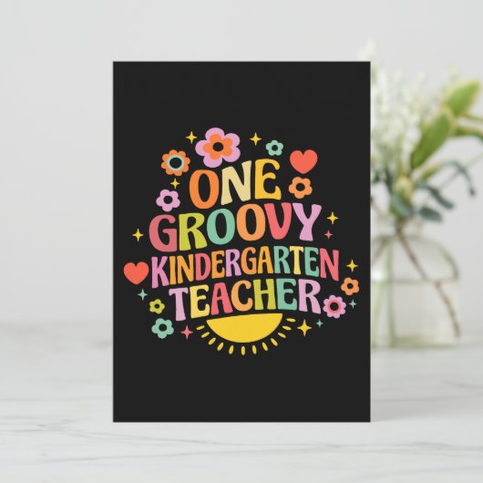 One groovy kindergarten teacher 招待状 (スタンド正面)