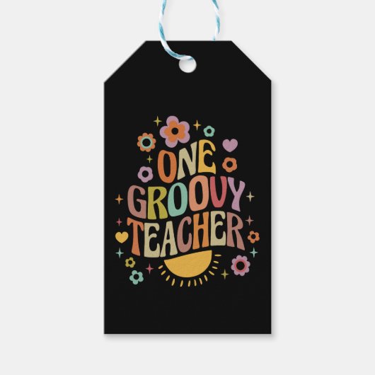 One groovy teacher ギフトタグ (正面)