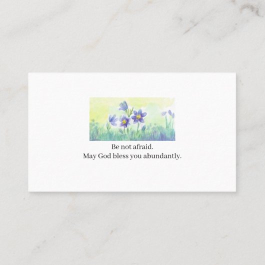 One Hail Mary 名刺 (裏面)