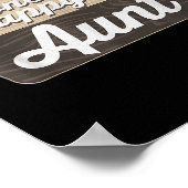 One Happy Aunt Camper Matching Birthday Decoration ポスター (角)