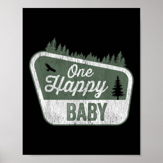 One Happy Baby Matching Family Birthday Party Camp ポスター