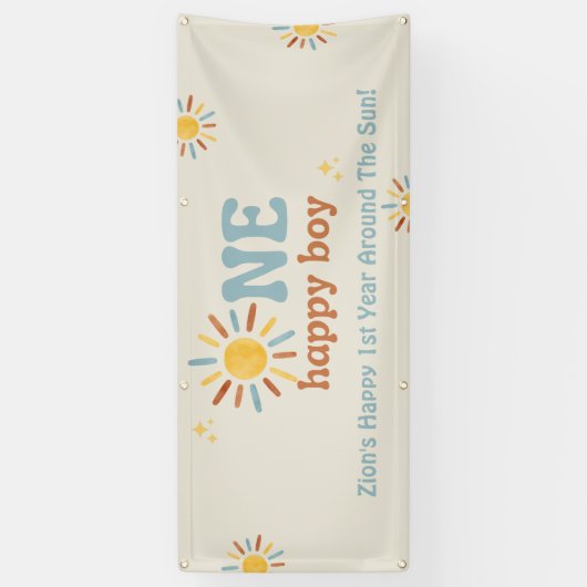 One Happy Boyバナー 横断幕 (縦)