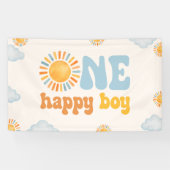 One Happy Boy サンシャイン 1歳の誕生日 横断幕 (横)