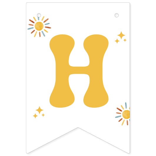 One Happy Boy Banner バンティングフラッグ (第2の旗)