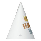 One Happy Boy Birthday Invite 1st Birthday Sun パーティーハット (左)