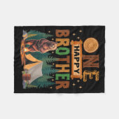 One Happy Brother Camper 1st Birthday Camng Bear  フリースブランケット (正面(横))