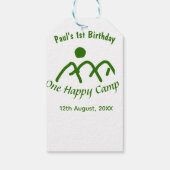 One happy camp green mountain sun 1st birthday  ギフトタグ (裏面)