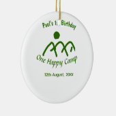 One happy camp green mountain sun 1st birthday セラミックオーナメント (右)