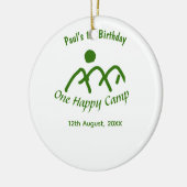 One happy camp green mountain sun 1st birthday セラミックオーナメント (左)